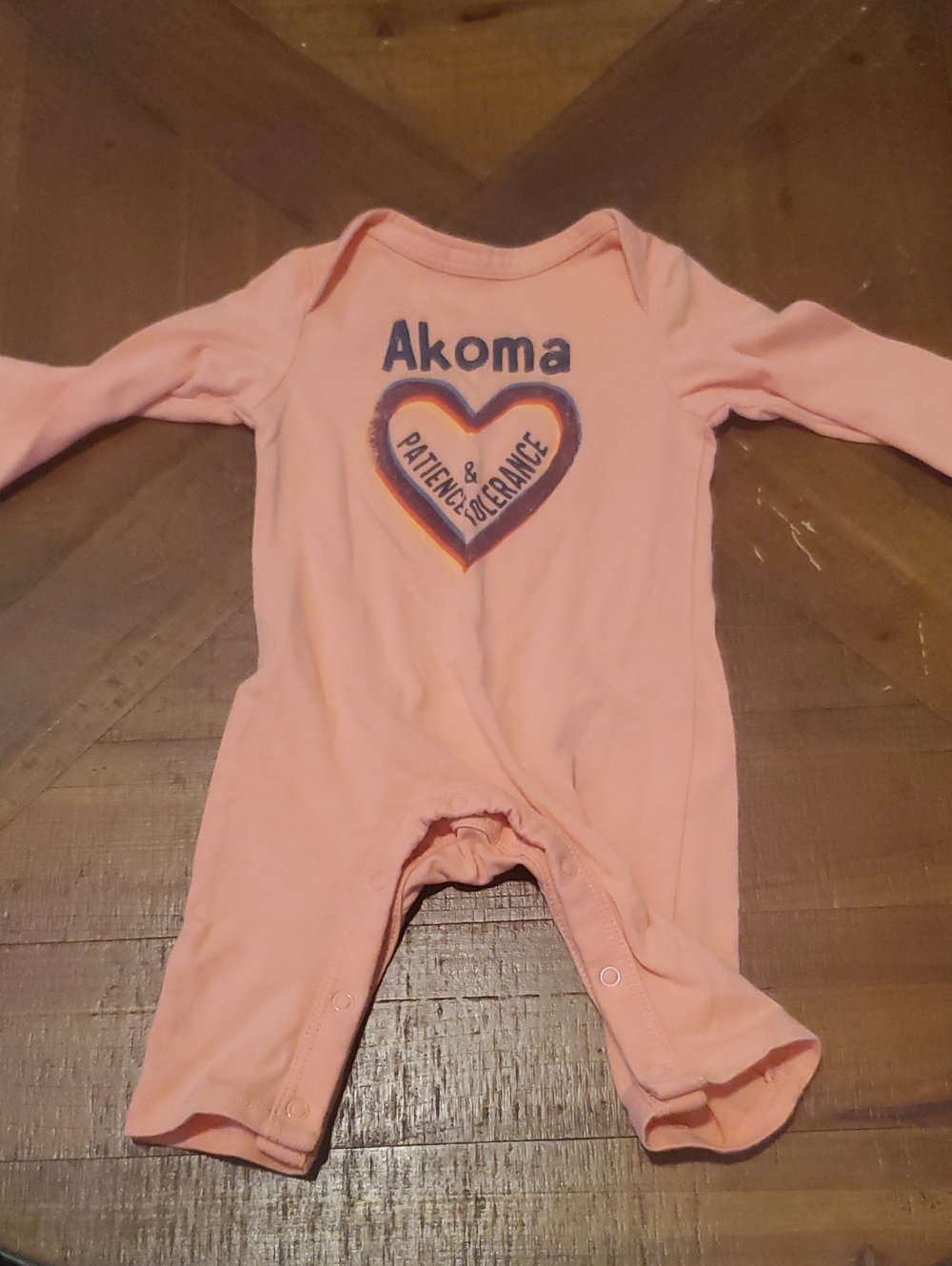 Pink Heart Long-Sleeve Baby One-Piece Bodysuit